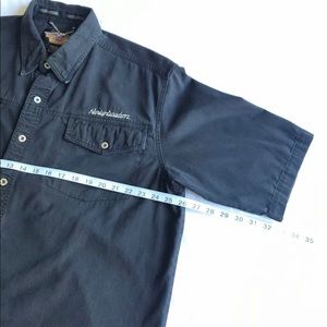 HARLEY DAVIDSON Men's Black Short Slv Shirt Sz XL